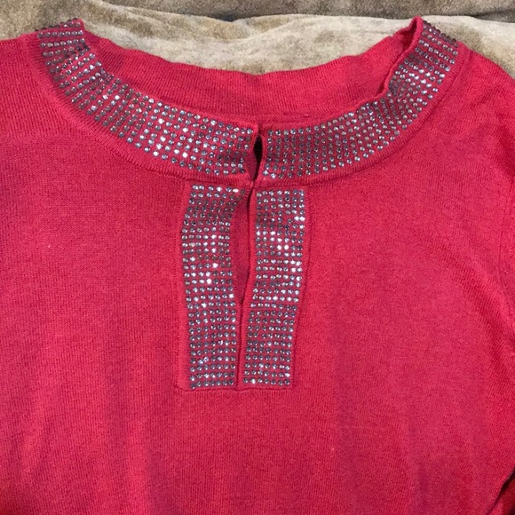 Red diamond sweater - Picture 2 of 4